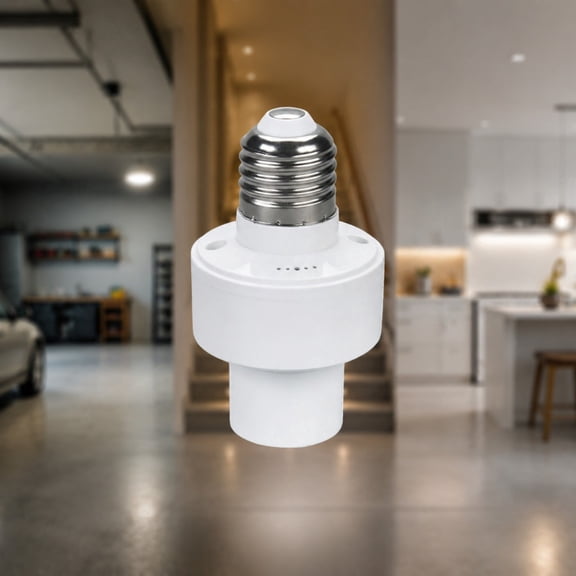 Smart Bulb Socket Switch, with 360-Degree Motion Sensor for E27 Light Base Infrared Induction,Design for Home or Office,Also Suitable for Stairwells and Underground Garages