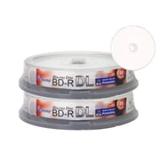 Smart Buy 20-disc 50GB 6x Blu-Ray BD-R DL Dual Layer White Inkjet Hub Printable Blank Data Video Recordable Media