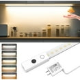 thumbnail image 1 of Smart Under Cabinet Lights, 40in Plug in Under Cabinet Lighting with Handwave Sensor, Bright Dimmable 5 Color Temp Stick on Closet Light, Slim Cuttable Under Counter Lights for Kitchen Desk Shelf, 1 of 4