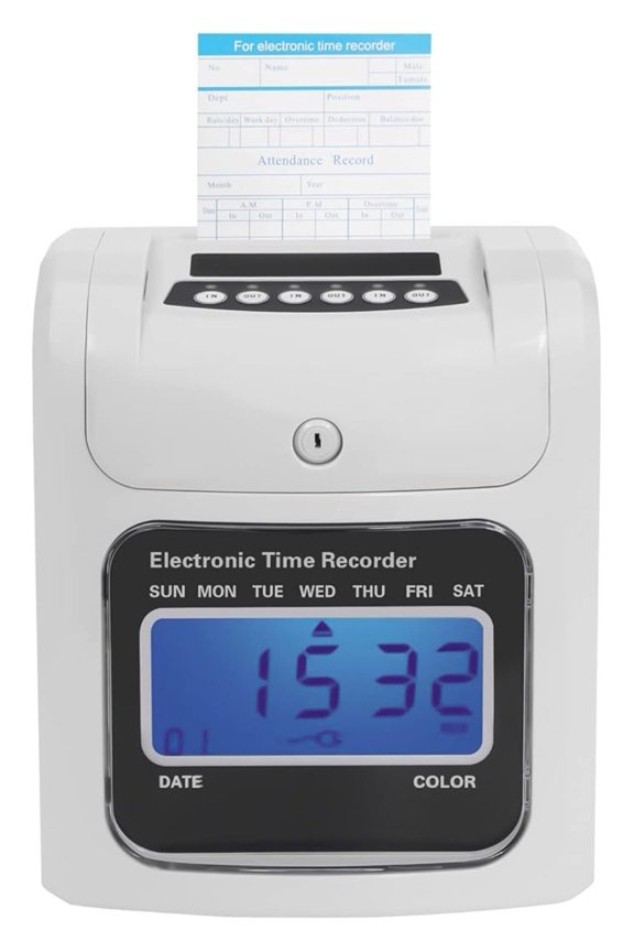Smart Calculating Time Clock for Small Business with 50 Cards