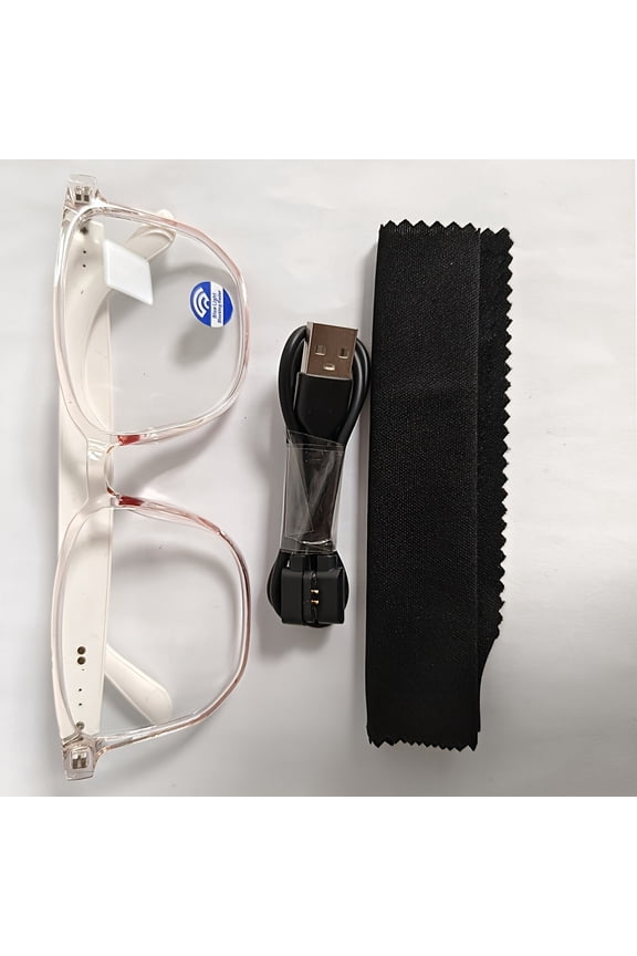 Smart Camera Glasses for Outdoor Sports - Wireless Glasses with Music/ Calls, Touch Control & AI Voice Assistant, Compatible with for iphone/ Android (Great Gift for Men/ Women)