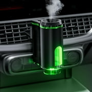 Smart Car Air Freshener with 3 Essential Oils, 2 Modes Adjustable Intelligent Car Aroma,Rechargeable Car Aroma Diffuser,Car Fresheners Long Lasting,DIY Perfume Choose,Smart Auto On/Off (Black)