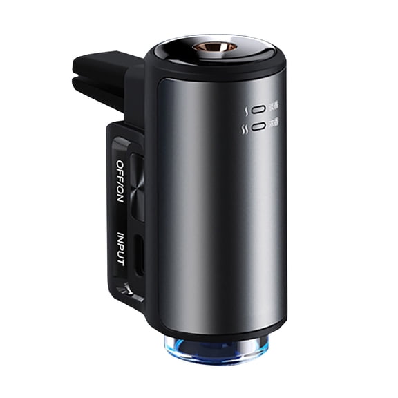 Smart Car Air Freshener, Auto On/Off Diffuser with 3 Adjustable Mist Modes, Visible Atomization Odor Eliminator for Vehicle, Includes 3 Premium Essential Oils (10ml Each), Aluminum Alloy Design