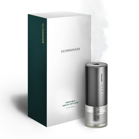 Smart Car Air Freshener - Automatic On/Off Car Diffuser with Vent Clip, USB Diffuser 3 Mode Concentration Ultrasonic Atomizer Aroma Diffuser, French Natural Fragrance Cologne Scent for Car Office Home