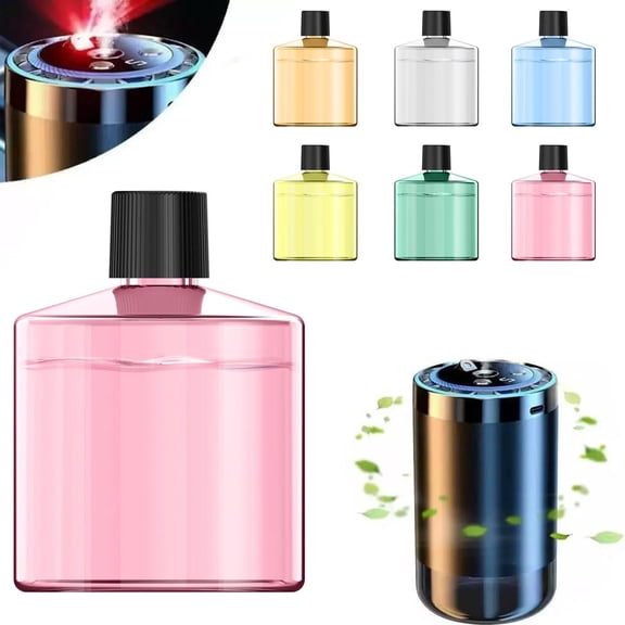 Smart Car Air Freshener Diffuser, Oil Diffuser Refill, 1.7Oz Clear Bottle, Car Scent Diffuser, Automotive Odor Masking, Daily Drives, Black Lid, 1 Pc