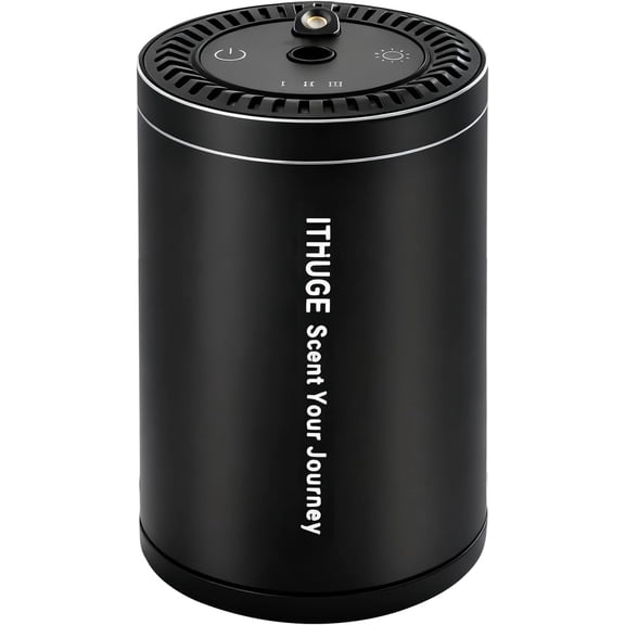 Smart Car Aroma Diffuser - Starry Sky Projection 7-Color Light Auto On/Off 80ml Waterless Essential Oil Diffuser