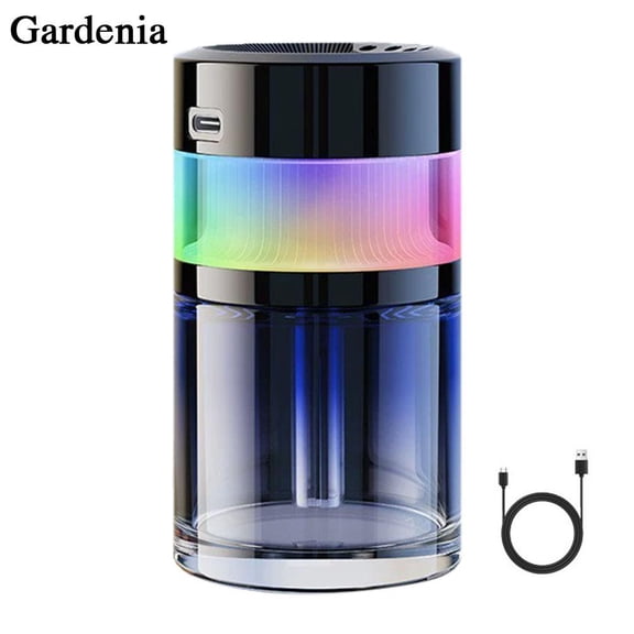 Smart Car Freshener, Intelligent Aroma Diffuser with 6 Color & Starry Sky Auto Diffuser Essential Oil On/Off Projection,
