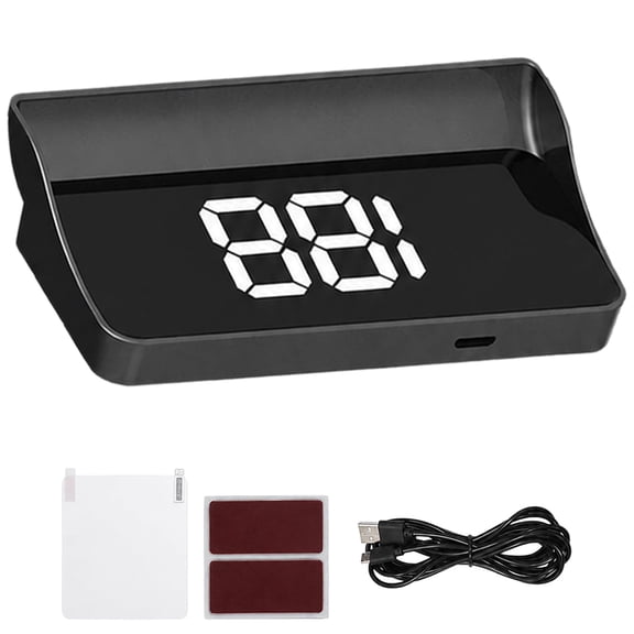 Smart in Car HUD Co Pilot, GPS Speedometer with BDS and 10Hz Refresh, Auto Brightness USB Powered Heads-Up Display, Plug and Play Windshield Projector for Cars Trucks