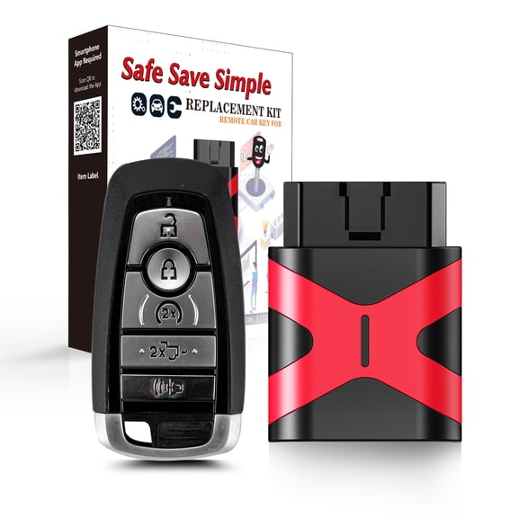 Smart Car Key DIY Porgramming Kit and Keyless Entry Remote Replacement 2018-2020 Ford F-150/2017-2019 Ford F-250/2017-2019 Ford F-350 with FCC: M3N-A2C93142600