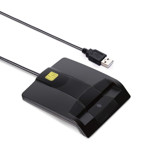 Smart Card Reader DOD Military USB Common Access CAC Card Reader,Compatible with Mac OS,Win (Horizontal Version)