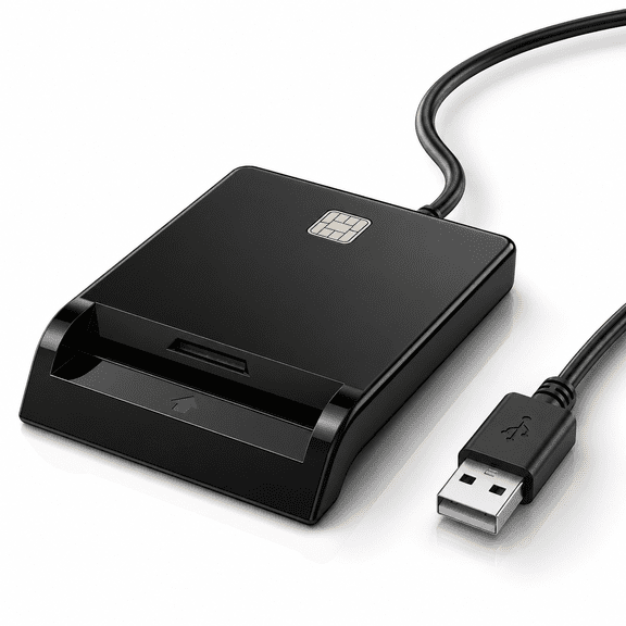 Smart Card Reader DOD Military USB Common Access CAC,Compatible with Windows,Mac OS and Linux