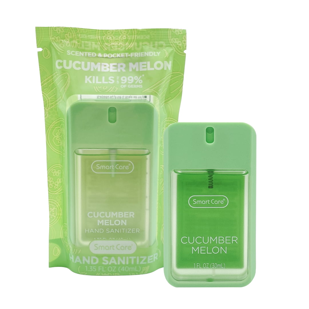 Smart Care Compact Travel Essentials Hand Sanitizer Spray, Cucumber Melon, 1 oz