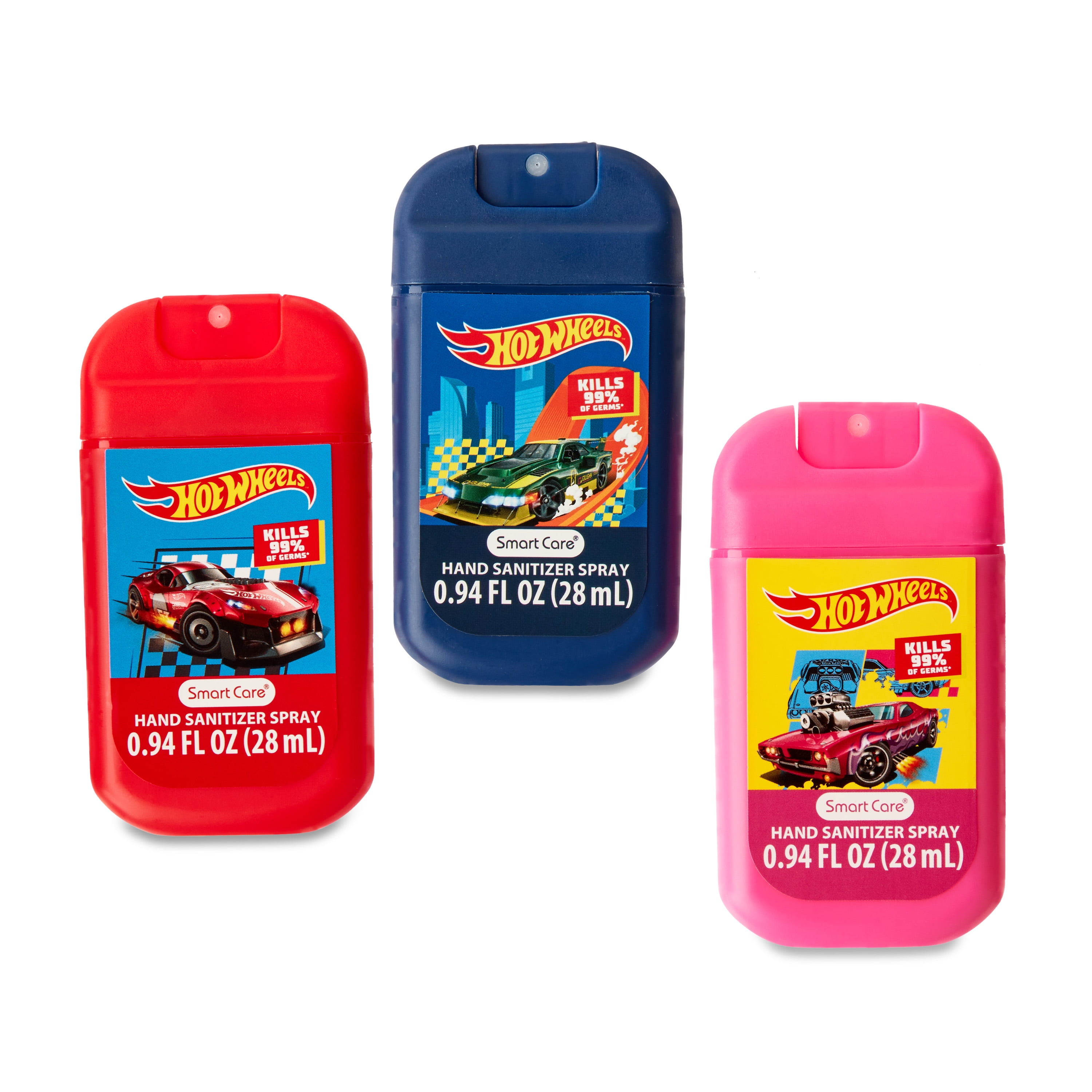Smart Care Hot Wheels Hand Sanitizer Spray for Children, 3 Pack