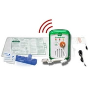 Smart Caregiver Bed and Chair Exit Alarm System - Unique Dual Purpose Fall Monitor Personalized Voice Alerts, Corded Bed Sensing Alarm Pad 10" x 30", 10 Cleaning Wipes and Liberty Pill Box