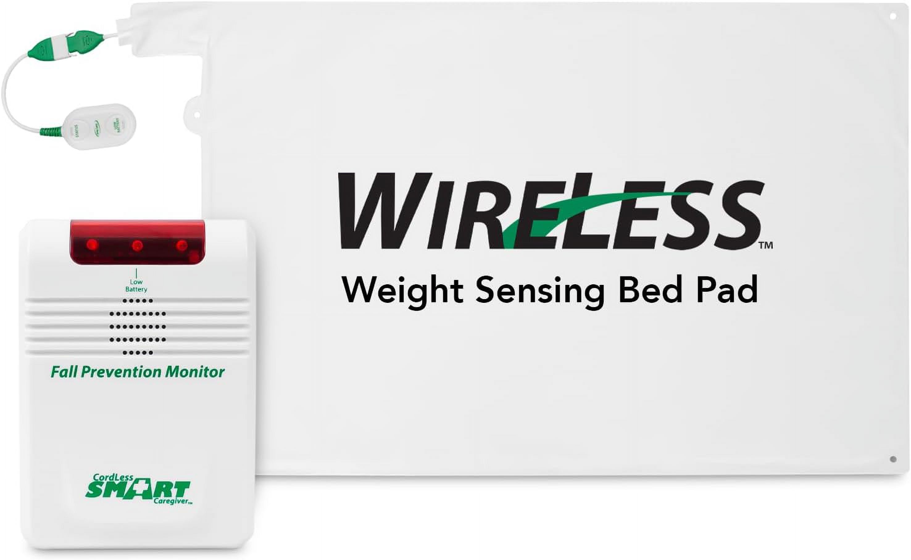 Smart Caregiver Cordless Bed Exit Alert Includes Cordless Monitor