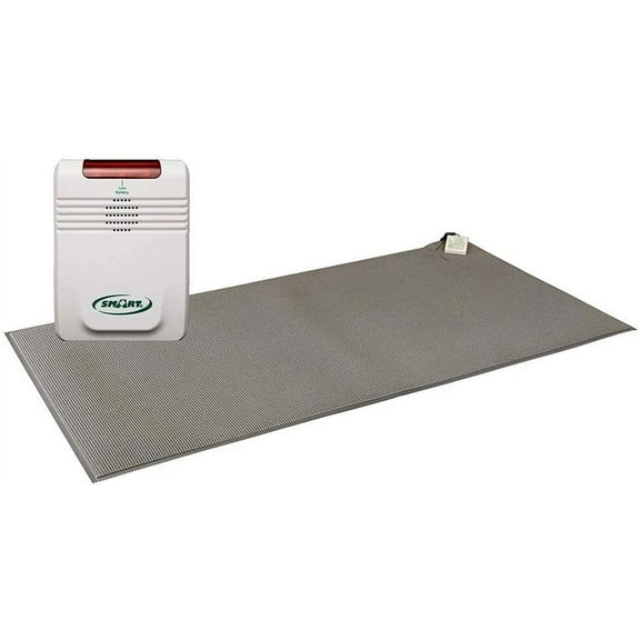 Smart Caregiver Cordless Monitor w/ Cordless 24" x 36" Gray Floor Mat 433FM5-SYS