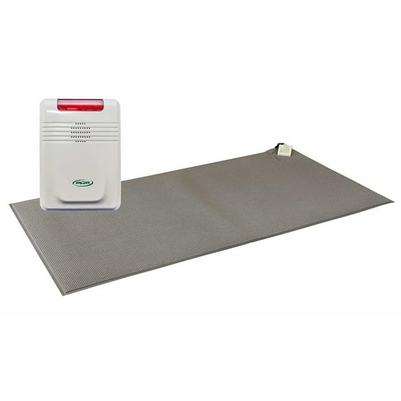 Smart Caregiver Economy Cordless Monitor with Gray 24" x 48" Cordless Floor Mat, 1 Year Warranty