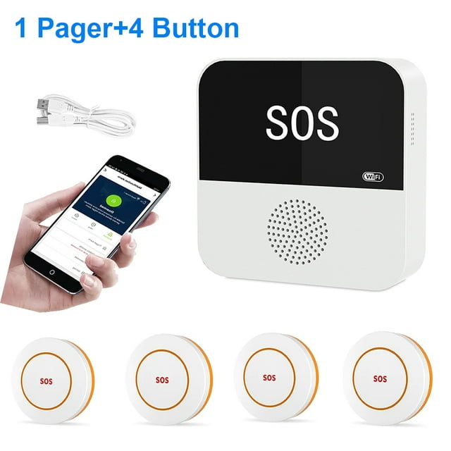 Smart Caregiver Pager Wireless Life Alert Systems for Seniors, Fall