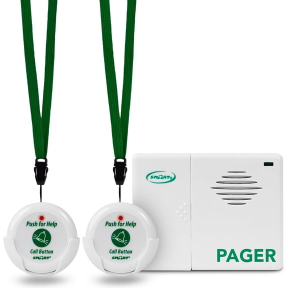 Smart Caregiver Two Call Buttons & Wireless Caregiver Pager