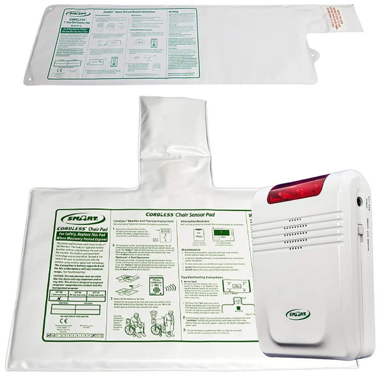 Smart Caregiver Cordless Alarm and Floor Pad : wireless chair monitor