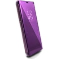 thumbnail image 1 of Smart Case for Galaxy S22 Ultra Sleep/Wake Window's View Design Flip 360 Full Body Built-in Screen Protection Protector Slim Hard Mirror Kickstand Cover for Galaxy S22 Ultra Purple, 1 of 16