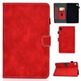 thumbnail image 1 of Smart Case for Samsung Galaxy Tab A8 10.5 inch 2022 SM-X200/X205/X207,Dteck Magnetic Premium PU Leather Card Slot Wallet Kickstand Cover with Pen Holder for Galaxy Tab A8 10.5'' 2022,Red, 1 of 6