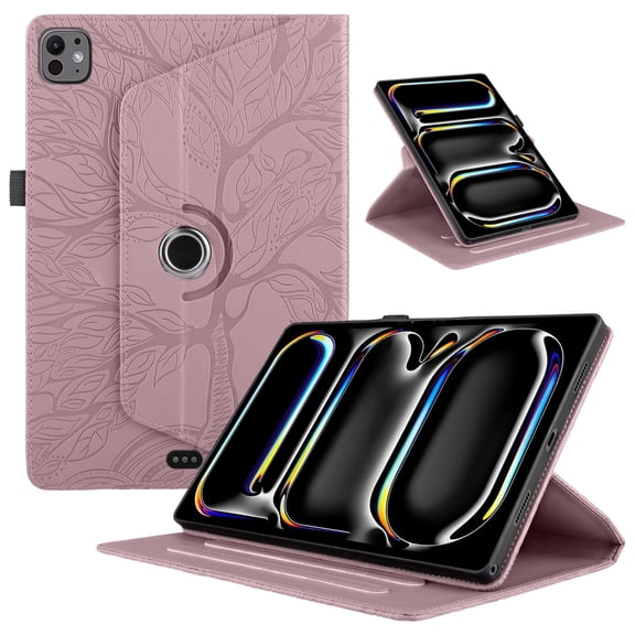 Smart Case for Apple iPad Pro 11-inch M4/M5 (2024/2025) Shockproof Folio Cover with Rotable Stand