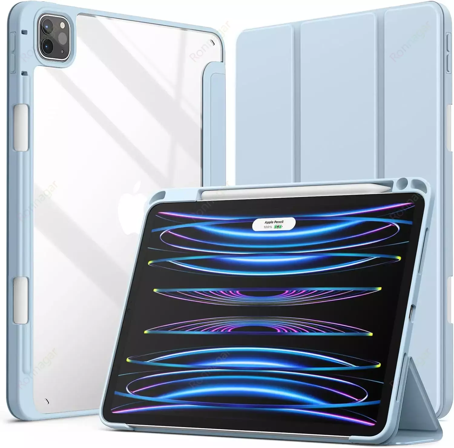 Smart Case for iPad Air 11 inch M2 2024 Air 6th /10.9 Air 5th 4th Gen