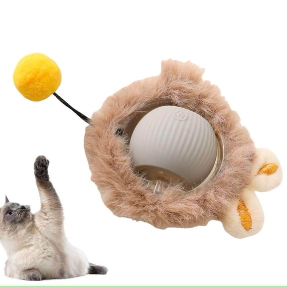 Smart Cat Ball: Fast Rolling Toy with Tail Accessory