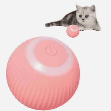 Smart Cat Ball Toy - Interactive Rolling Ball with Rotating Motion, Pink (1-Piece) - Fun Exercise for Cats