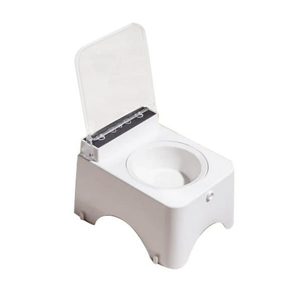 Smart Cat Bowl with Infrared Sensor Automatic Lid - Anti-Mouse Pet Feeder for Cats and Dogs Food Dispenser