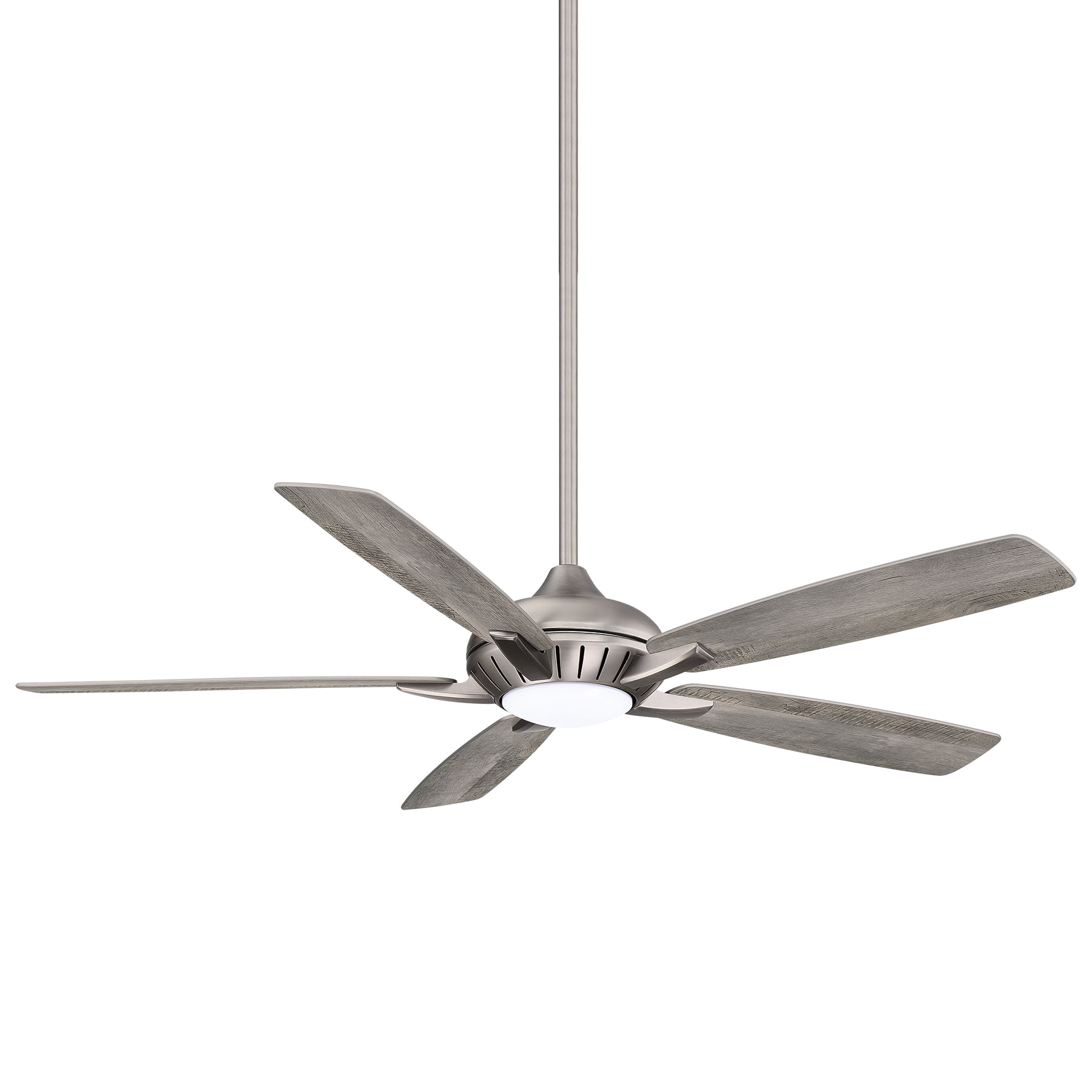 60" Burnished Nickel and Savannah Gray Smart Ceiling Fan with LED Light