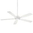 thumbnail image 1 of Smart Ceiling Fan With Light Kit In Traditional Style 15.51 Inches Tall By 60 Inches Wide-White Finish-White Blade Color Minka Aire Fans F1001-Wh, 1 of 5