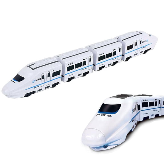 Smart Chain Train Toy - Electric Train Toy with Flashing Lights,T-Rains Model Kit Electric High Speed T-Rains,Freely Assembled E-lectric T-rain Set,Battery Powered Smart T-rain Sets for Kids