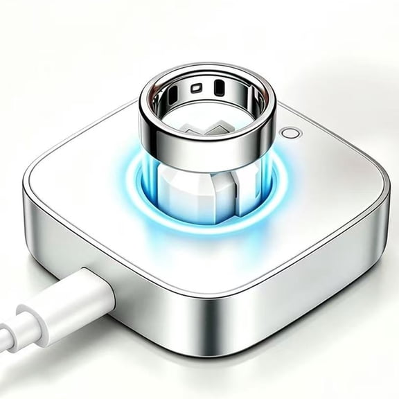 Smart Charger Compatible with Ou*ra Ring Gen 5: Fast Charging Dock for Size 6/7/8/9/10/11/12 with USB-C Cable (Not Compatible with Ring Gen 4)