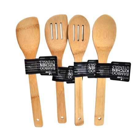 SMART CHEF BAMBOO KITCHEN UTENSILS SET