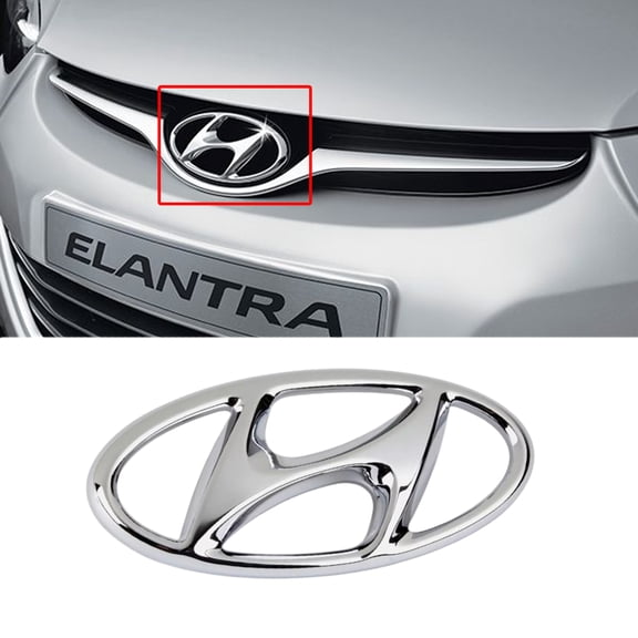 Smart Choice Store Genuine OEM 863533X700 Front Grille H Logo Emblem for Hyundai Elantra 2014-2016