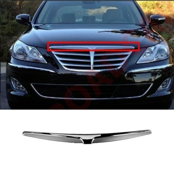 Smart Choice Store Genuine OEM 863553M700 Hood Chrome Molding Garnish for Hyundai Genesis Sedan 12-14