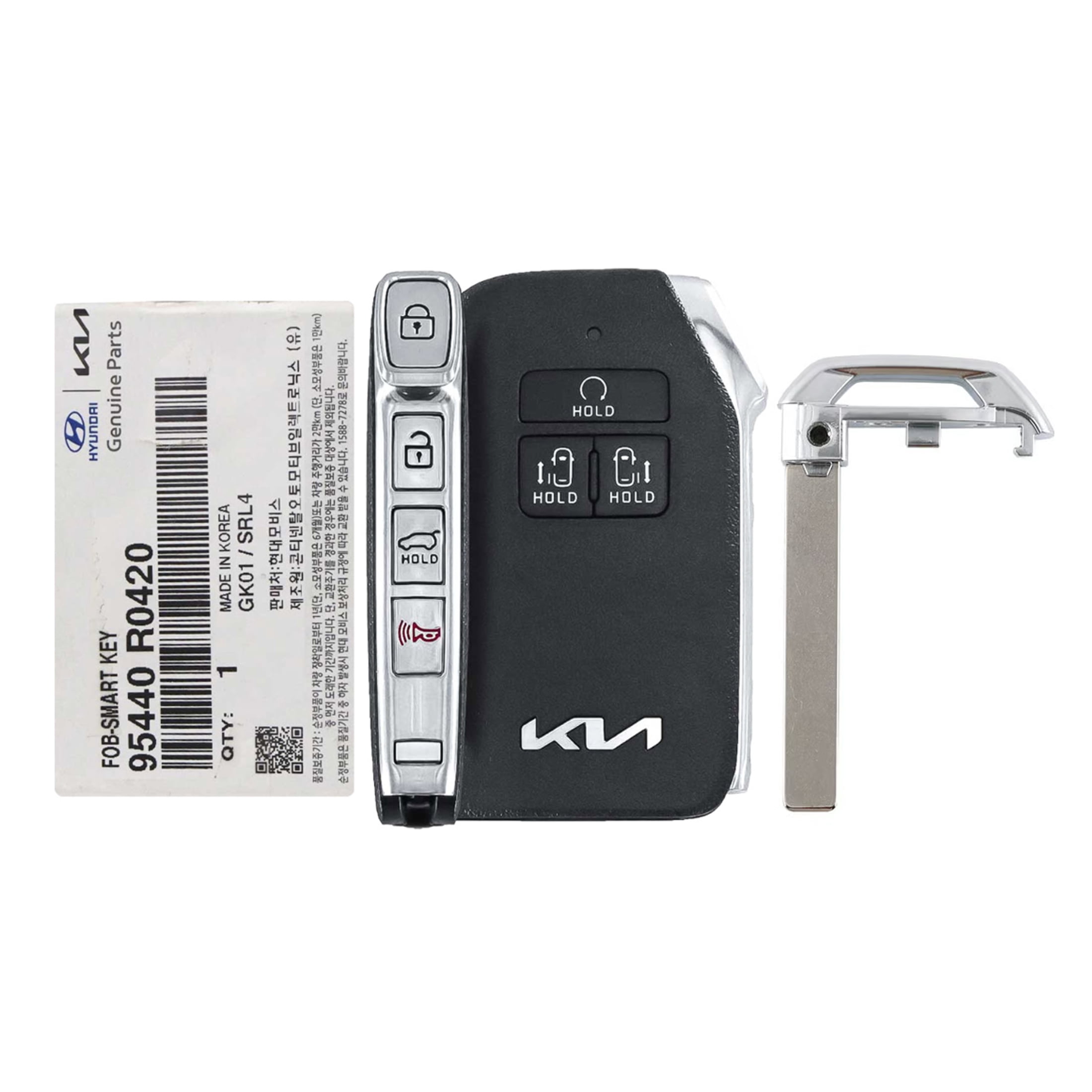 [Smart Choice Store] Genuine OEM FOB Remote Smart Key+Blank key 95440R0420 81996R0710 for Kia Carnival 2022-2024