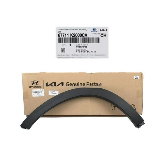 Smart Choice Store Genuine OEM Fender Side Garnish LH 87711K2000CA for Hyundai Venue20-23