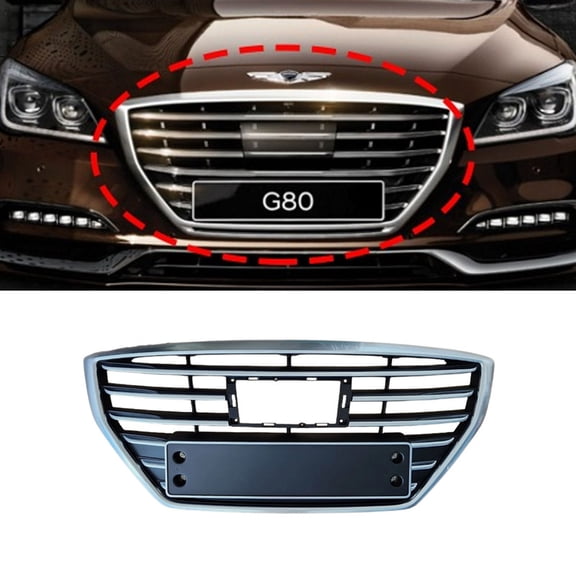 [Smart Choice Store] Genuine OEM 86350B1400 Front Bumper Radiator Grille for Genesis G80 15-17