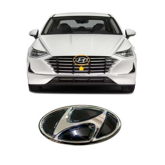Smart Choice Store Genuine OEM Front Emblem "H" Mark Chrome 86300L1060 for Hyundai Sonata 2020-2024