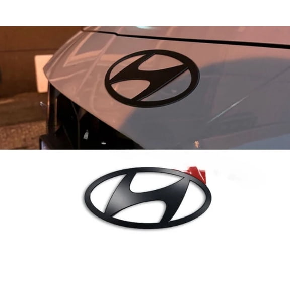 Smart Choice Store Genuine OEM Front Hood Matt Black Emblem Badge 86305N1020 For Hyundai Elantra N 2021-2023