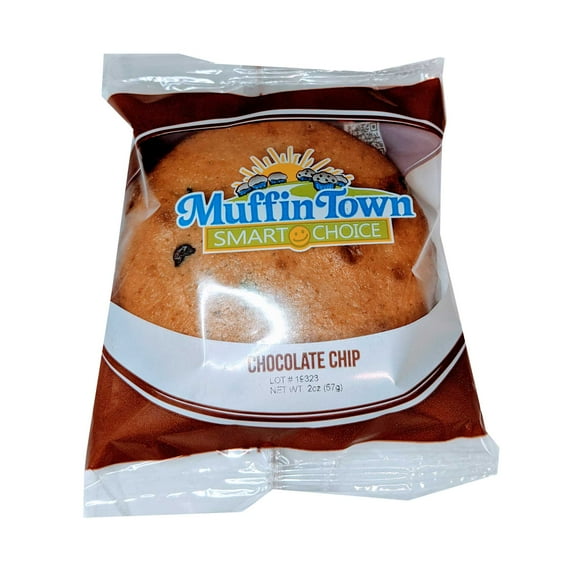 Smart Choice Wholegrain Chocolate Chip Muffin Tops, 2 Ounce -- 60 per case.