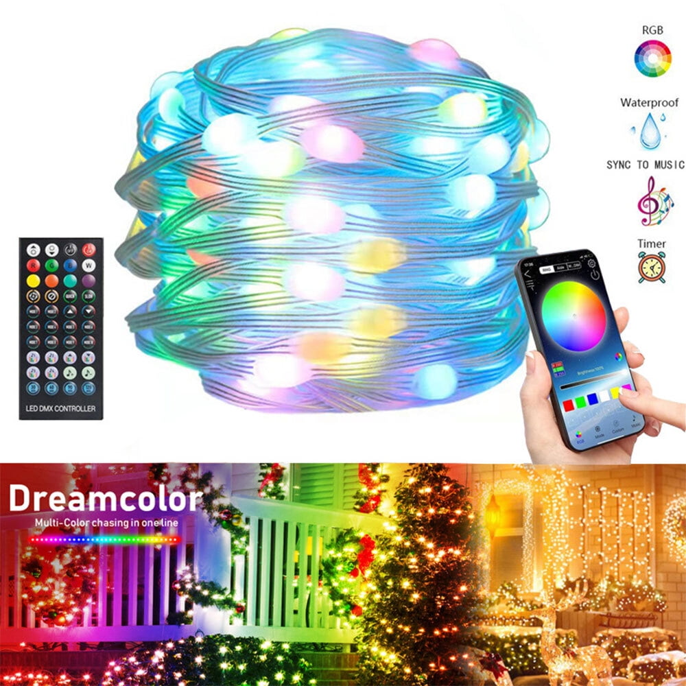 Smart Christmas Fairy Lights Color Changing Bluetooth Starry Fairy ...