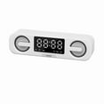 thumbnail image 1 of Smart Clock Bluetooth Speaker, LED HD Mirror, FM Radio Function, Multi-Function Playback Bluetooth Audio White,1 * Smart clock Bluetooth speaker,White, 1 of 9
