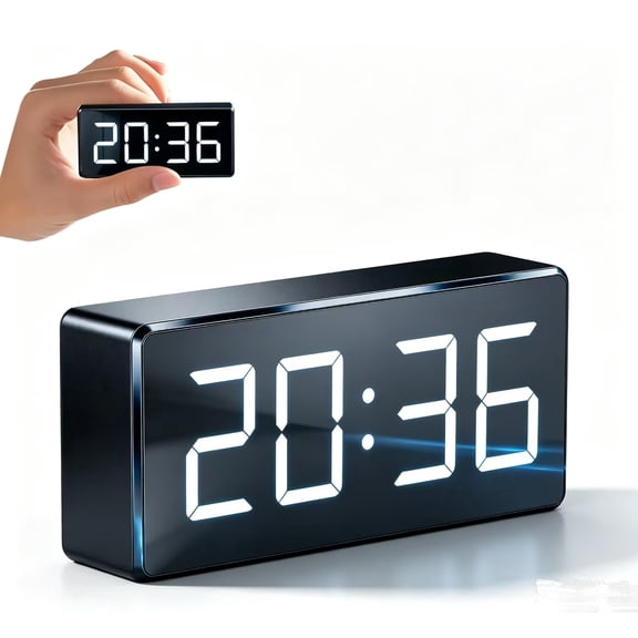 Smart Clock Camera, 5G & 2.4G WiFi Indoor Security Camera, 4K Home Nanny Cam with Color Night Vision & Human Motion Detection
