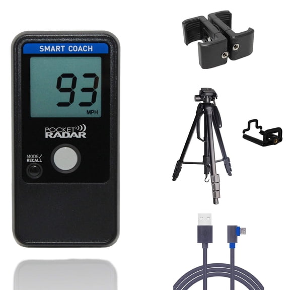 Smart Coach Radar Bundle with Deluxe Tripod, Universal Mount and Right Angle USB Cable