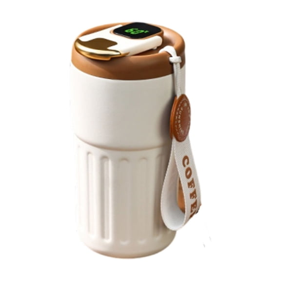 Smart Coffee 450ml Tealier ’24 Coffee with Temperature Display Portable Hot and Cold Stainless Steel Coffee Cup