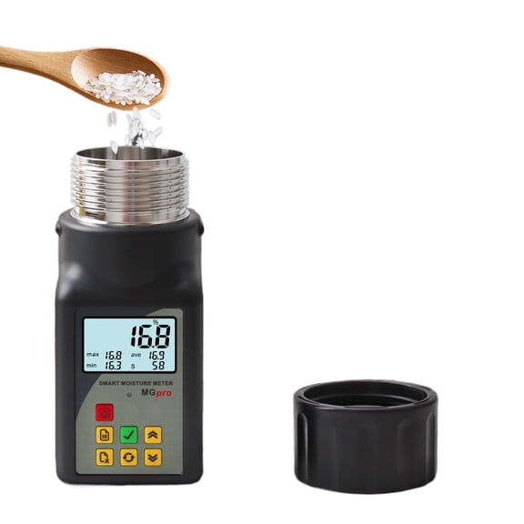 Smart Coffee Cocoa Bean Moisture Meter -Pro Grain Moisture Tester Monitor Professional Seed Moisture Data Logger 3-80%